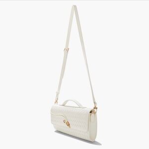 FEW MODA
East West Clutch with Crossbody Strap (Cream) New